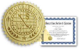 Securities financial license certificate