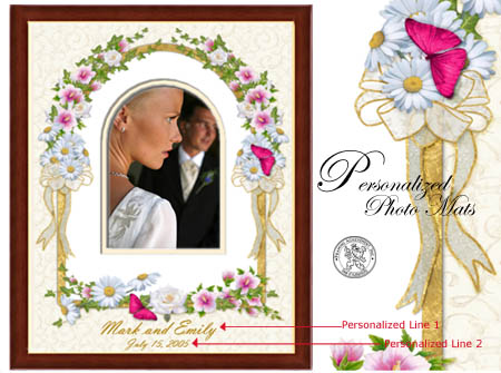 Scroll Down to order your Personalized picture frame or photo mat