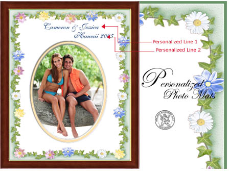 Scroll Down to order your Personalized picture frame or photo mat